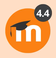 Moodle Logo mit Versionsnummer 4.4