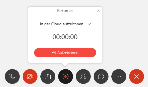 Aufnahme in die Cloud